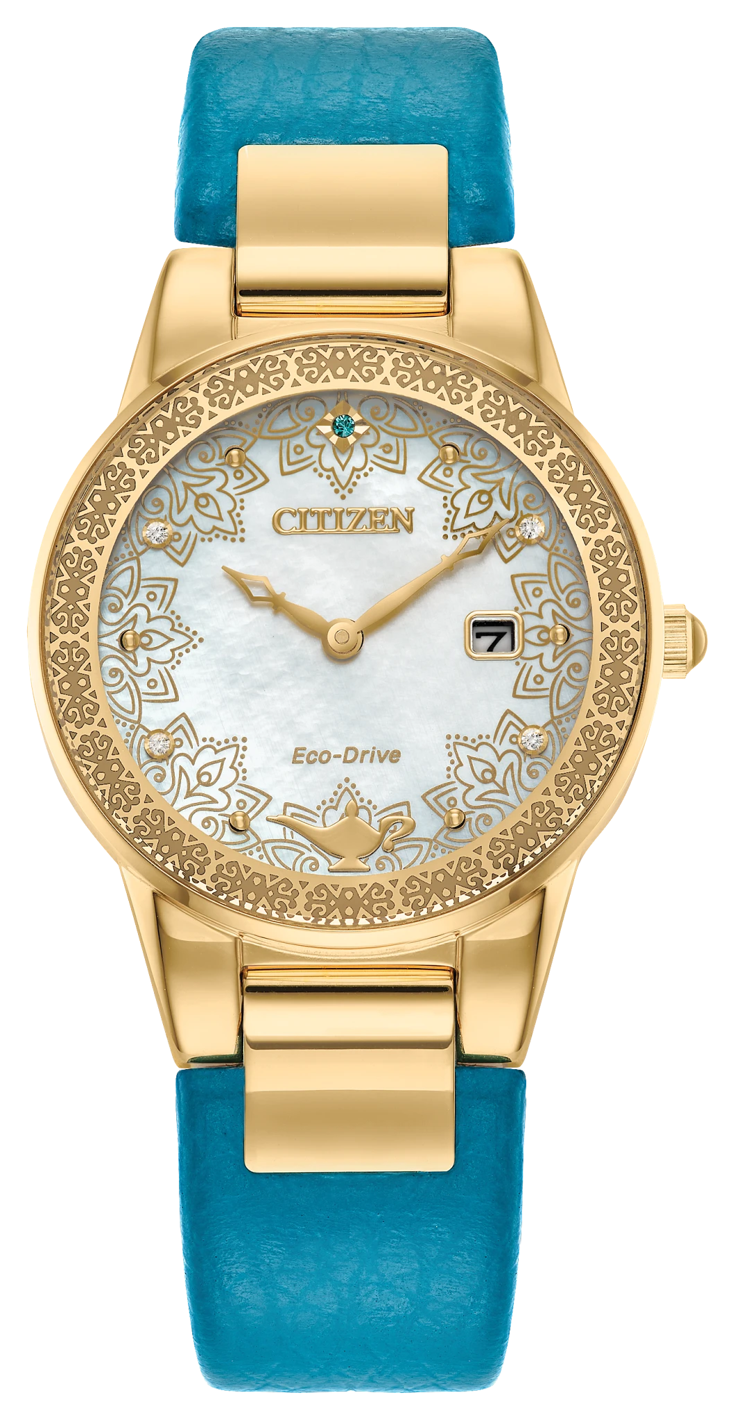 ジャスミンです Aladdin 30th Anniversary White Dial Leather Strap GA1072-07D | CITIZEN